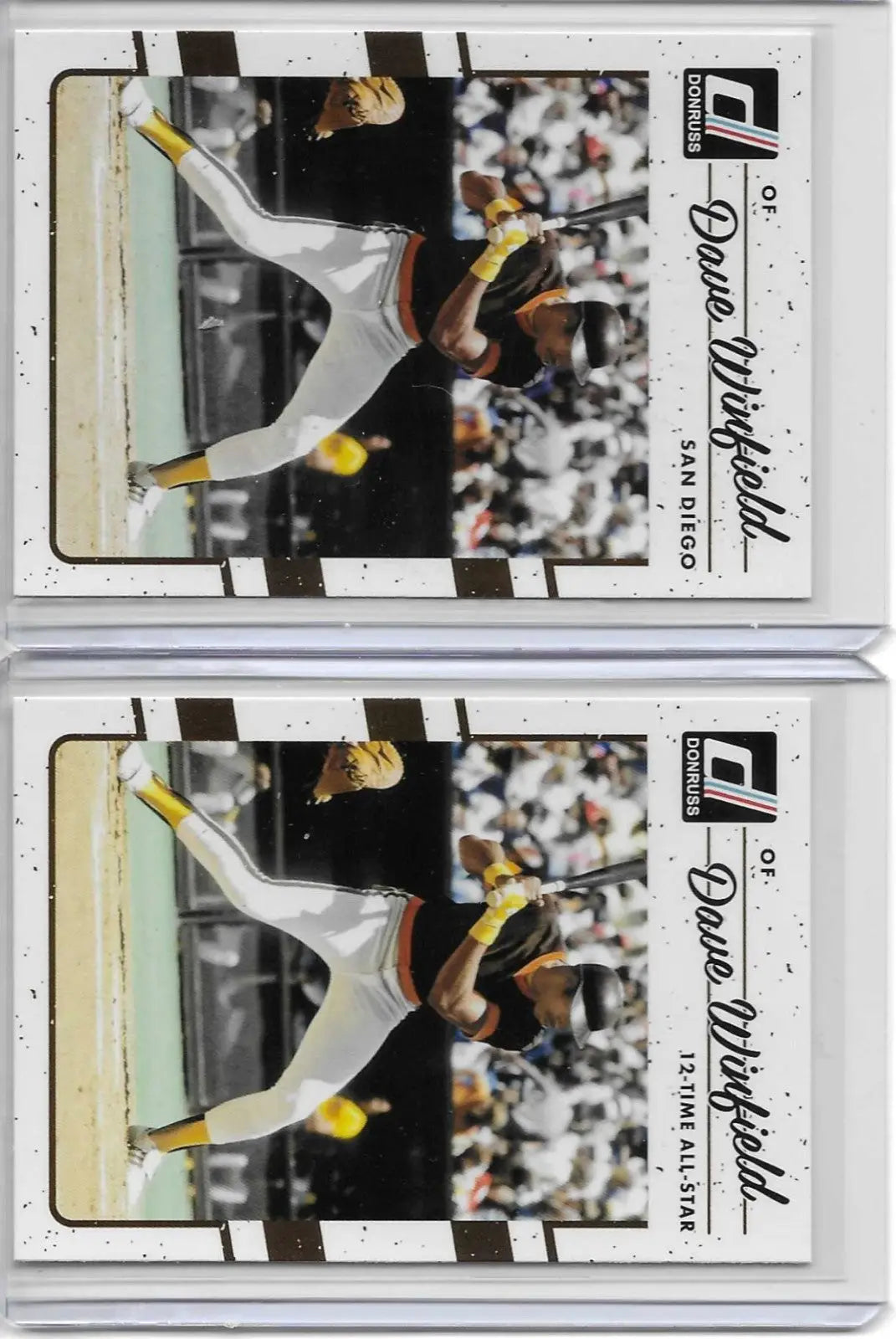 Dave Winfield 2017 Donruss Base & 12-Time All-Star VAR Lot. L-2 - 2017 Donruss Dave Winfield Base & Varition.