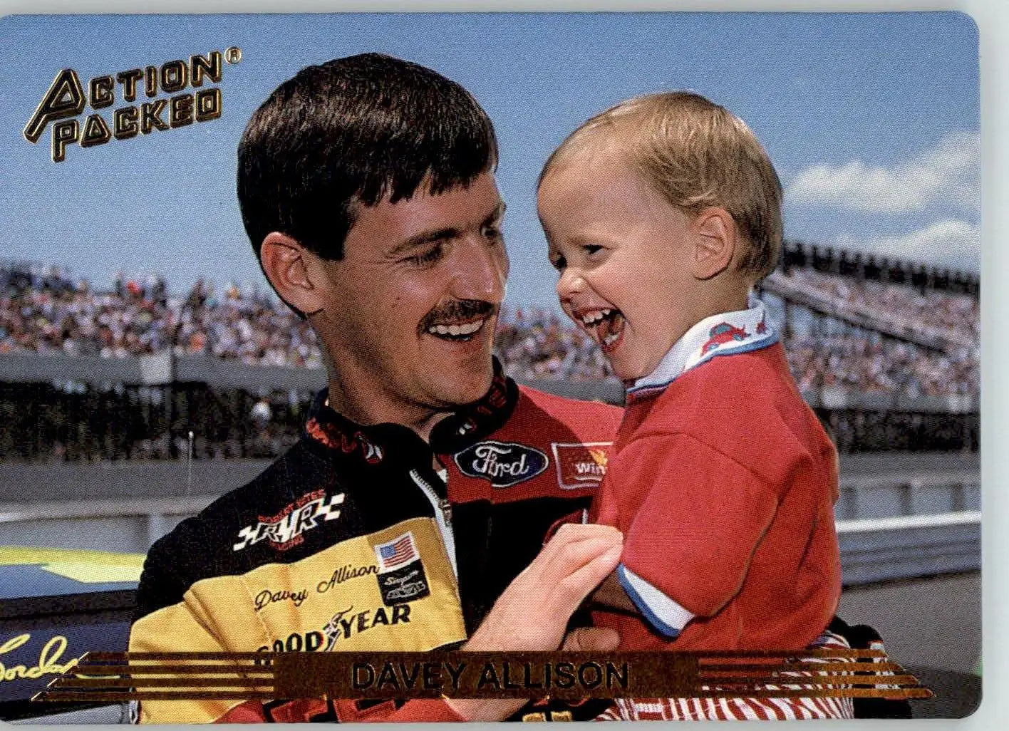 Davey Allison - 1993 Action Packed - #DA4 - Davey Allison Racing - Racing Card Single