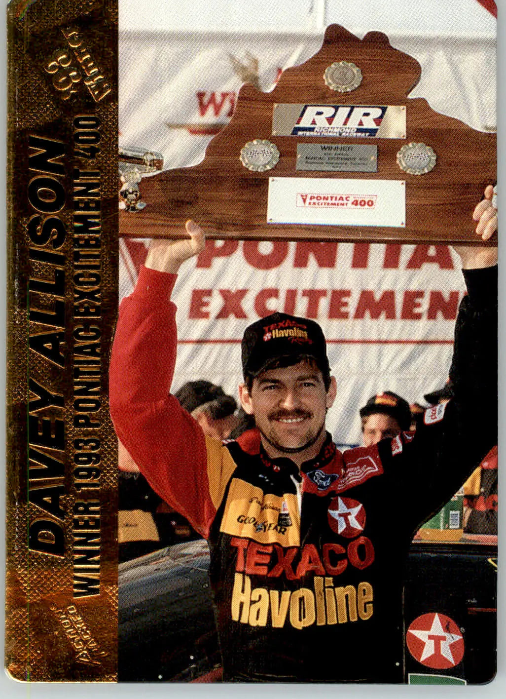 Davey Allison - 1994 Action Packed - #40 - Racing - Racing Card Single