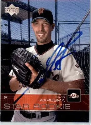 David Aardsma - 2003 Upper Deck Prospect Premieres - #74 - AUTO Baseball - Baseball Card Single