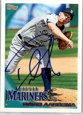 David Aardsma - 2010 Topps - #419 - AUTO Baseball - Baseball Card Single
