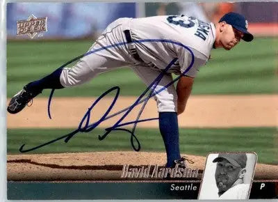 David Aardsma - 2010 Upper Deck - #455 - AUTO Baseball - Baseball Card Single