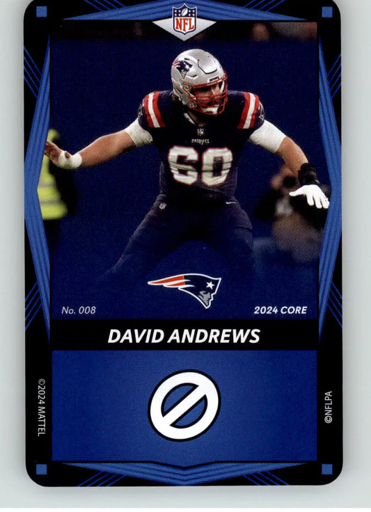 David Andrews - 2024 UNO Elite Core Edition - Blue - #008 - Football - Football Card Single
