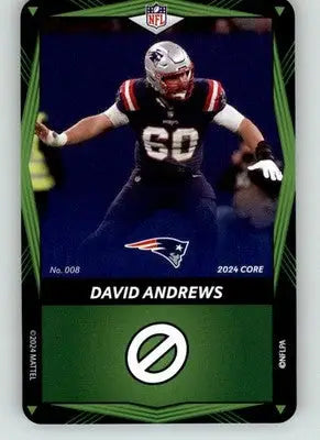 David Andrews - 2024 UNO Elite Core Edition - Green - #008 - Football - Football Card Single