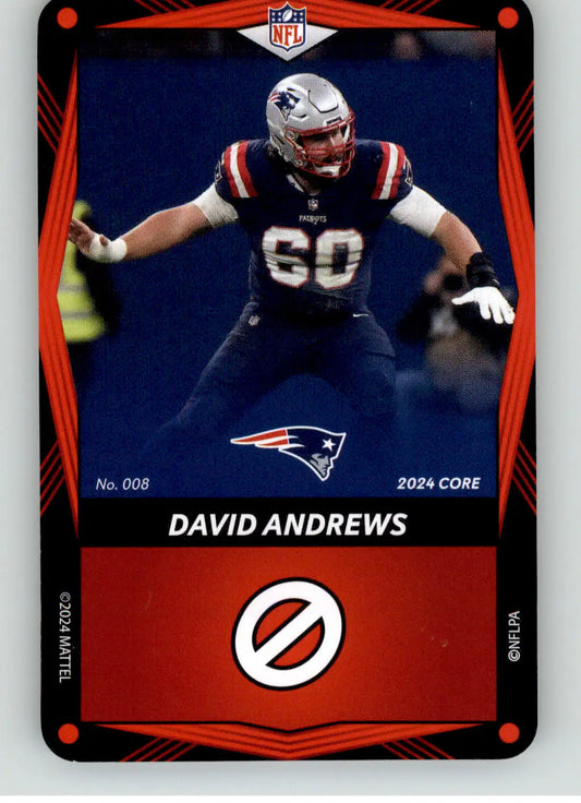 David Andrews - 2024 UNO Elite Core Edition - Red - #008 - Football - Football Card Single