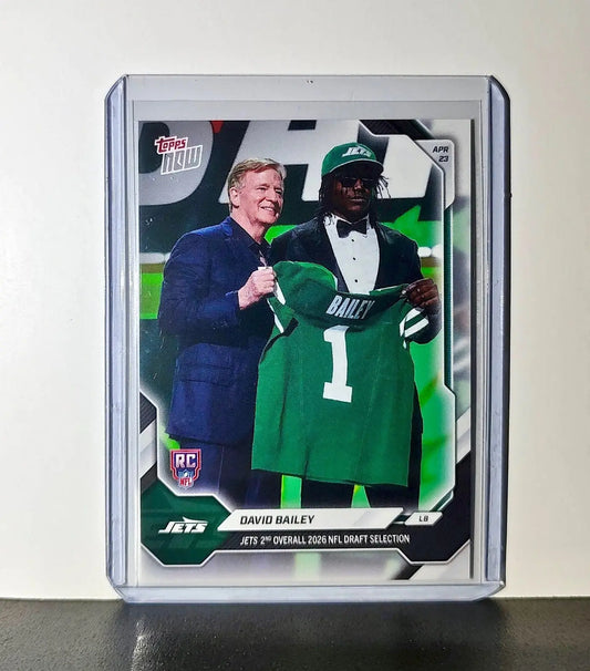 David Bailey Rookie 2026 Topps Now Draft Night #DBAL Card New York Jets - Football Card Single