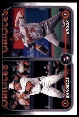 David Bañuelos / Matt Krook Rookie 2024 Topps Update #US315 Baltimore Orioles - Baseball Card Single