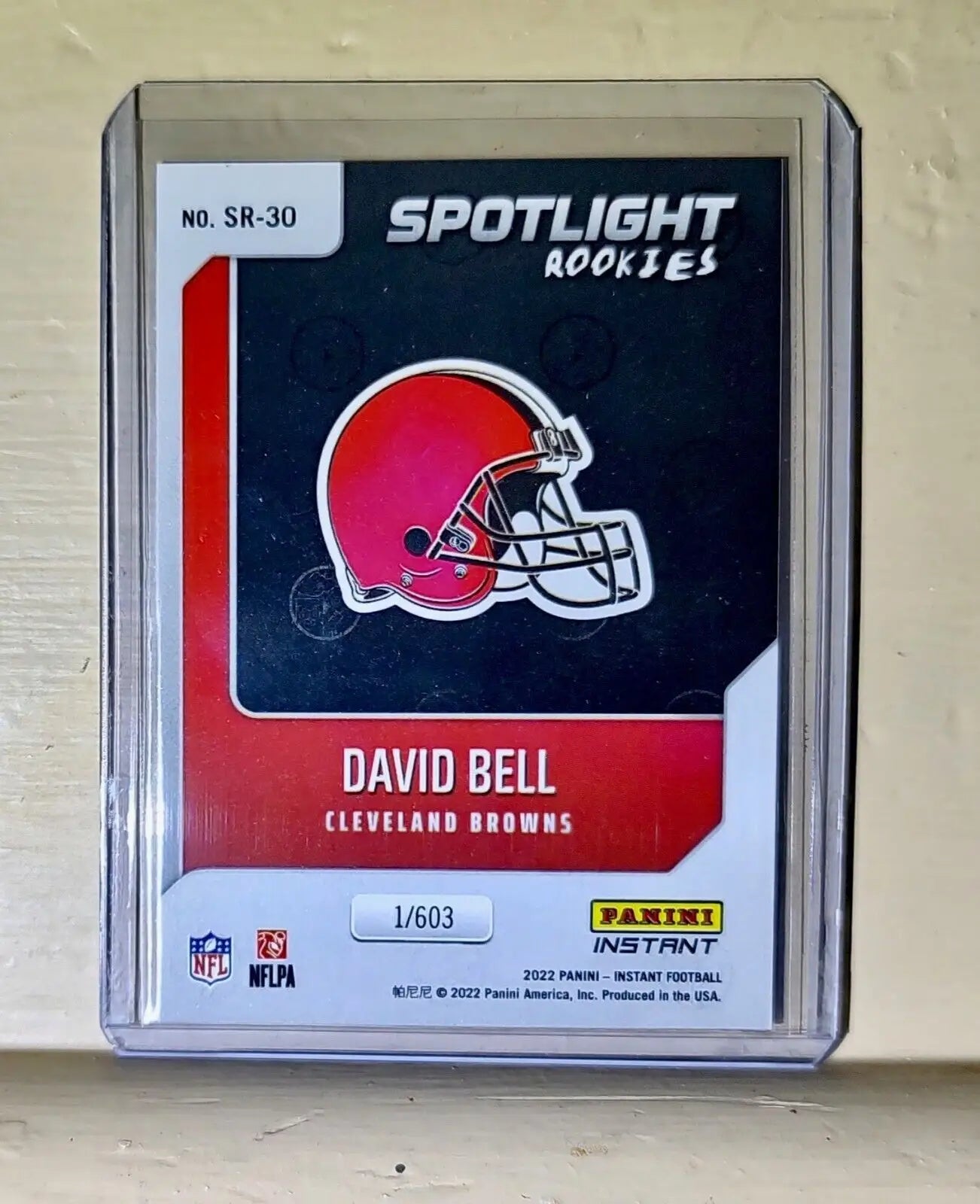 David Bell 2022 NFL Panini #30 Spotlight Rookie Football Card 1/603 - Football Card Single