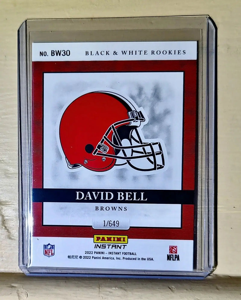 David Bell 2022 Panini NFL Black & White Rookies #30 Football Card 1 of 649 - Football Card Single