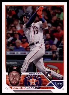 David Hensley Rookie 2023 Topps #649 Houston Astros - Baseball Card Single
