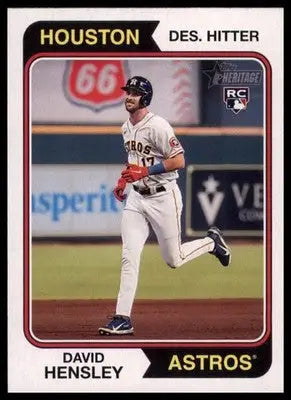 David Hensley Rookie 2023 Topps Heritage #308 Houston Astros - Baseball Card Single