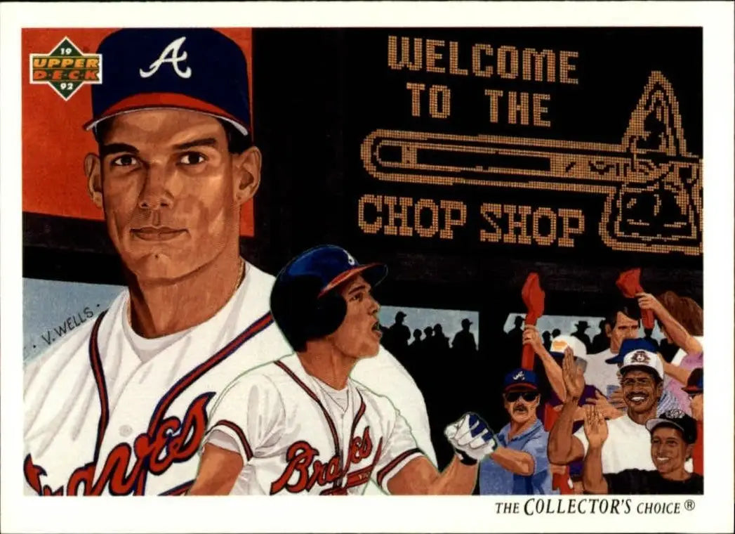 David Justice 1992 Upper Deck MLB #29 Team Checklist Card Atlanta Braves
