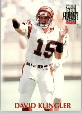 David Klingler - 1992 Pro Set Power - #115 - RC Football - Football Card Single