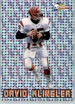 David Klingler - 1993 Pacific - #10 - Silver Prism Circular Football - Football Card Single