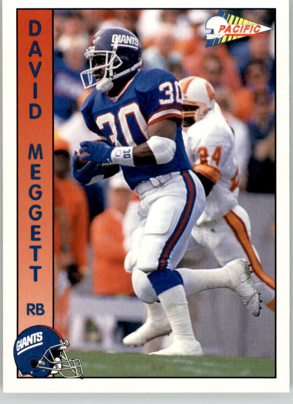 David Meggett - 1992 Pacific - #539 - Football