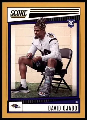 David Ojabo Rookie 2022 Score Gold #315 Baltimore Ravens - Football Card Single
