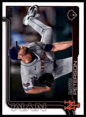 David Peterson 2025 Topps #131 New York Mets - Baseball Card Single