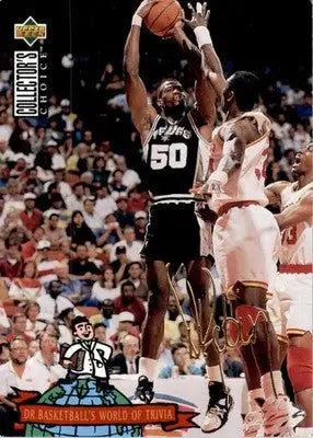 David Robinson - 1994-95 Collector’s Choice - #403 - Silver Signature Basketball - Basketball Card Single