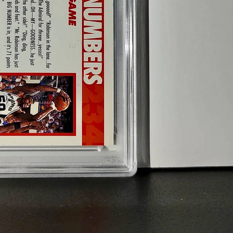 David Robinson 1994 NBA Hoops Big Numbers #BN1 Rainbow PSA 9 Mint