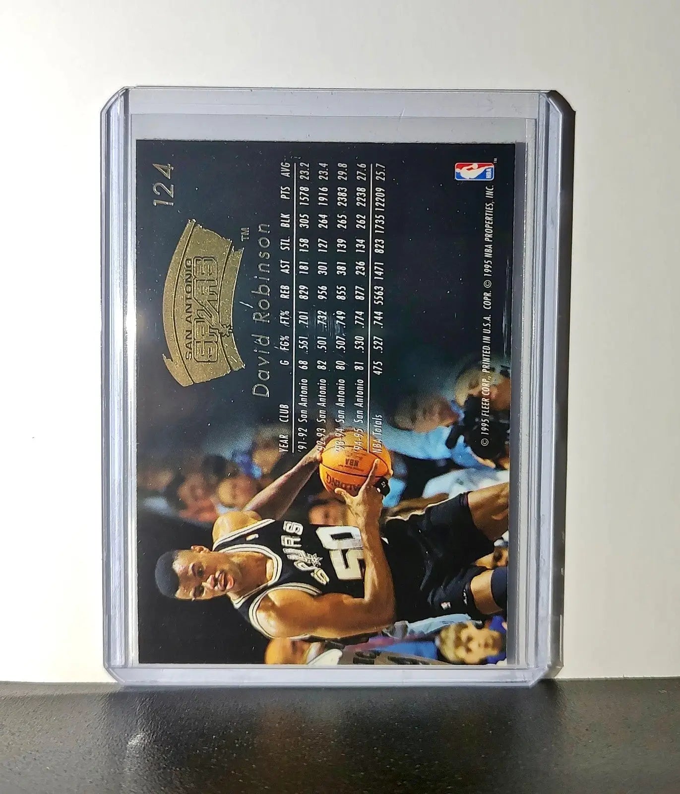 David Robinson 1995-96 Flair NBA #124 Card San Antonio Spurs