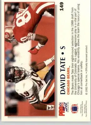 David Tate - 1992 Pro Set Power - #149 - Football - Football Card Single