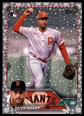 David Villar 2023 Topps Holiday Metallic #H161 San Francisco Giants - Baseball Card Single
