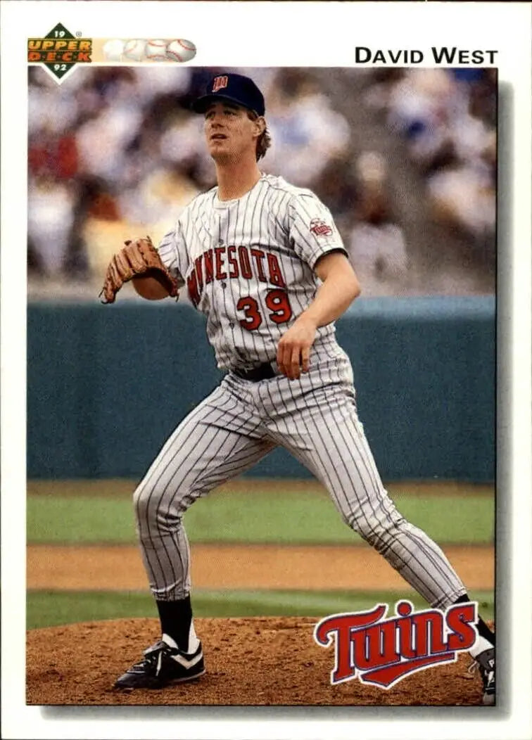 David West 1992 Upper Deck MLB #548 Baseball Card Minnesota Twins - Baseball Card Single