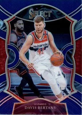 Davis Bertans - 2020-21 Panini Select - #28 - Blue Prizms Basketball - Basketball Card Single