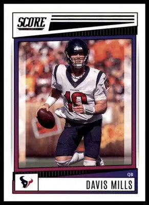 Davis Mills 2022 Score #3 Houston Texans - Football Card Single