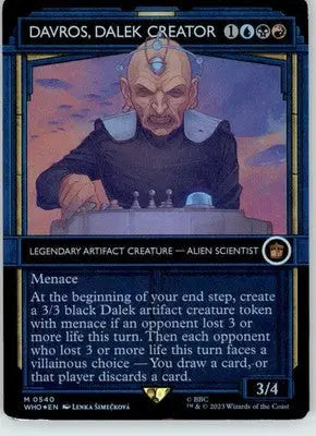Davros Dalek Creator Showcase - Universes Beyond: Doctor Who 540 Foil LP Magic - Magic Card Single