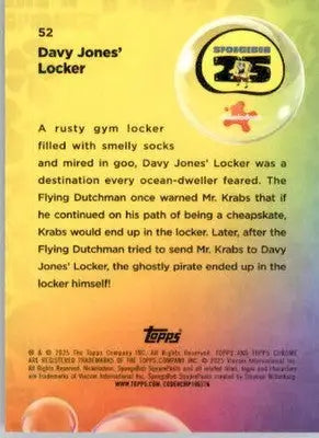 Davy Jones’ Locker - 2025 Topps Chrome SpongeBob SquarePants - #52 - Non-Sports Card Single