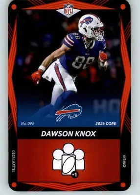 Dawson Knox - 2024 UNO Elite Core Edition - Red - #095 - Football - Football Card Single