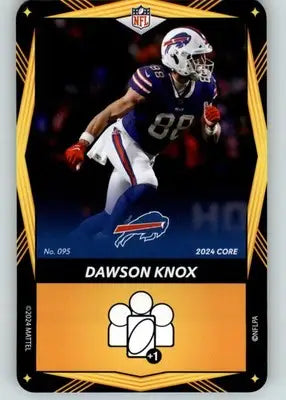 Dawson Knox - 2024 UNO Elite Core Edition - Yellow - #095 - Football - Football Card Single