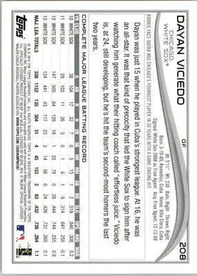 Dayan Viciedo - 2014 Topps - #208 - Red Foil Baseball - Baseball Card Single