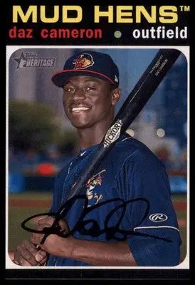 Daz Cameron 2020 Topps Heritage Minor League #100 Toledo Mud Hens - Baseball Card Single