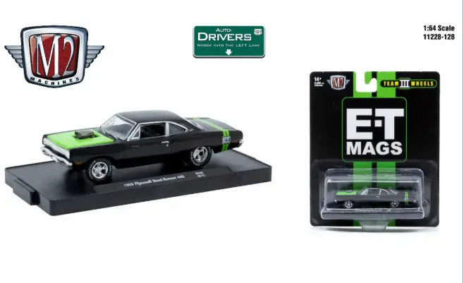 M2 Machines Auto-Drivers 1:64 R128 1969 Plymouth Road Runner 440 - Collectibles