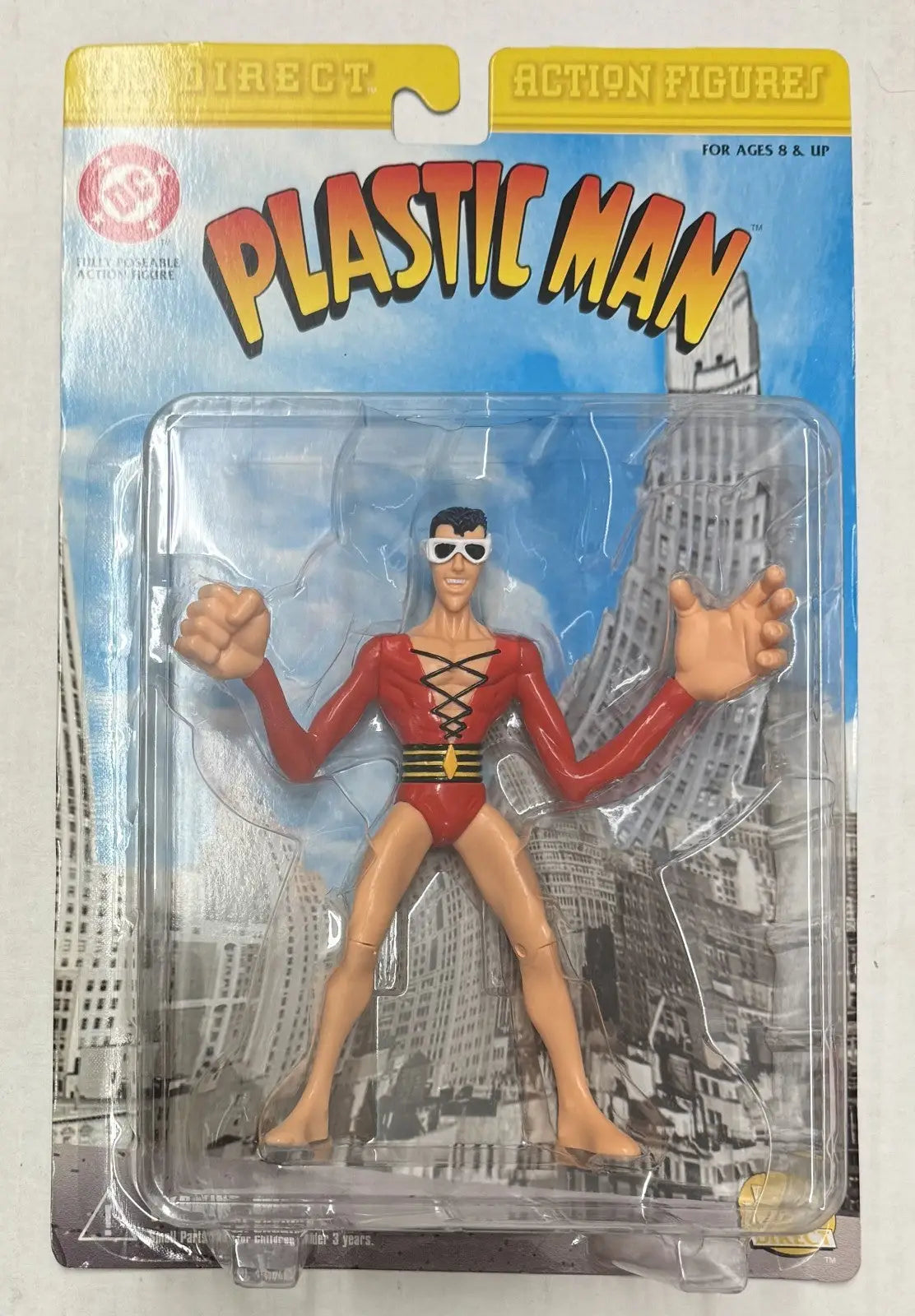 DC Direct 1999 Plastic Man 7’’ Figure Sealed MOC C582 - Action Figure & Toy