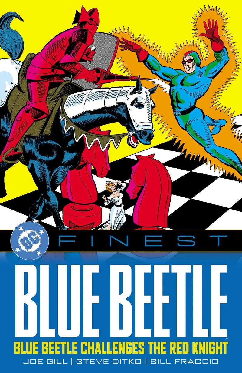 Comic book cover featuring Blue Beetle and Red Knight from DC Finest series