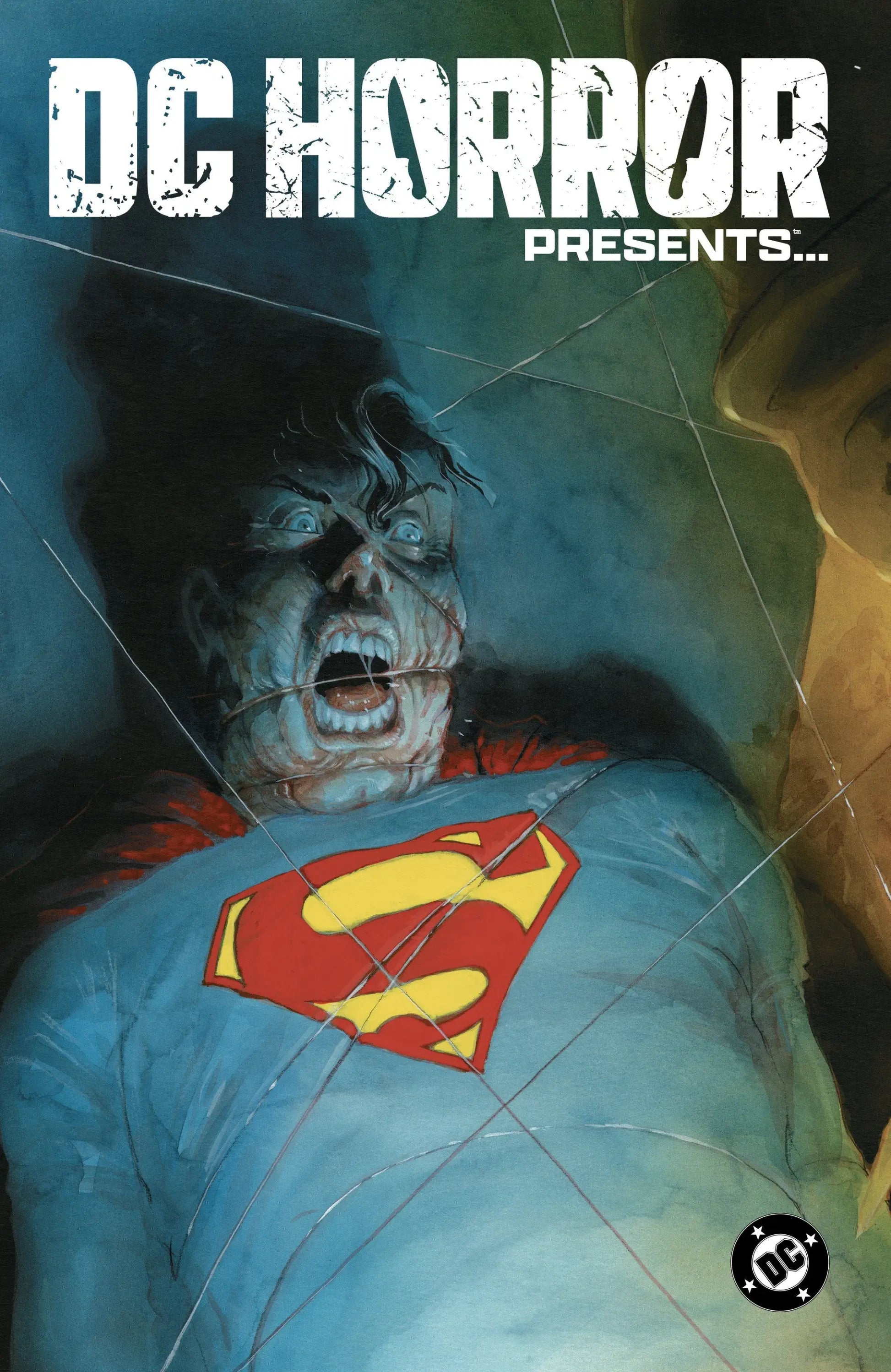 Comic book cover from DC Horror Presents featuring a zombified Superman in an anthology series