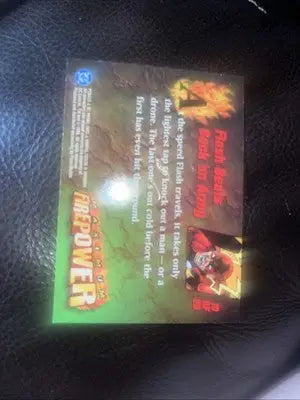 Flash trading card from DC Insert Card Firepower Maximum Firepower 10 of 20