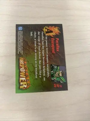 Trading card from DC Insert Card Firepower Maximum Firepower 17 of 20
