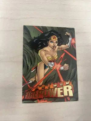 Wonder Woman trading card from DC Insert Card Firepower Maximum Firepower series
