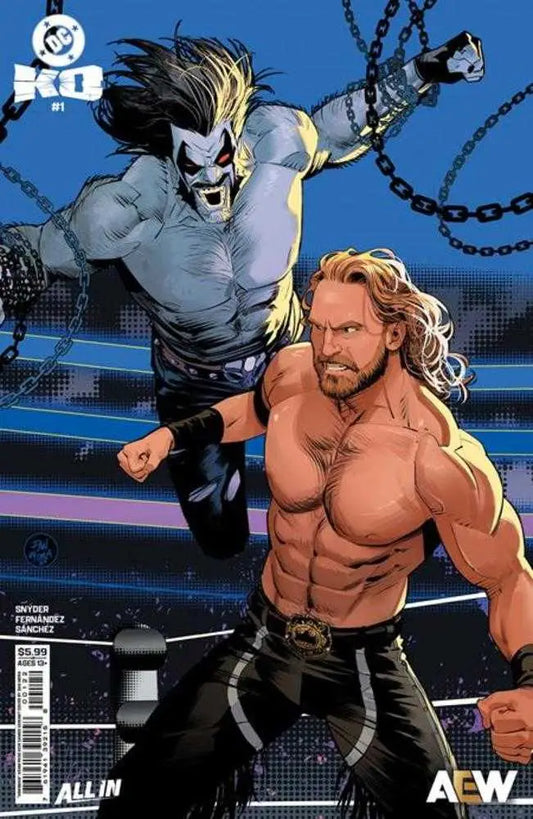 DC K.O. #1 (Of 5) Cover K Dan Mora Hangman Adam Page Aew Cameo Card Stock Variant - Comic Book