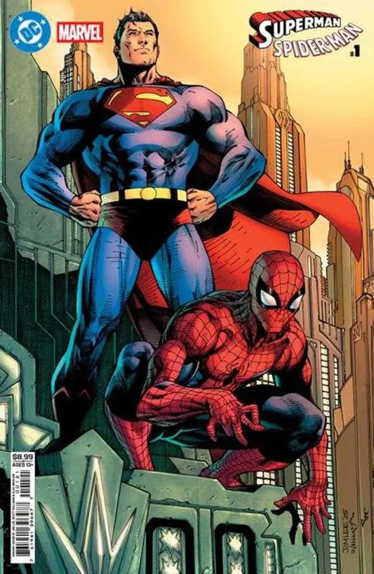 DC Marvel Superman Spider-Man #1 (One Shot) Cover B Jim Lee Card Stock Variant - Comic Book