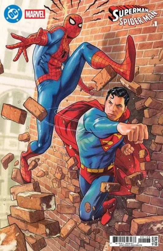 DC Marvel Superman Spider-Man #1 (One Shot) Cover P Joshua Middleton Card Stock Variant - Comic Book
