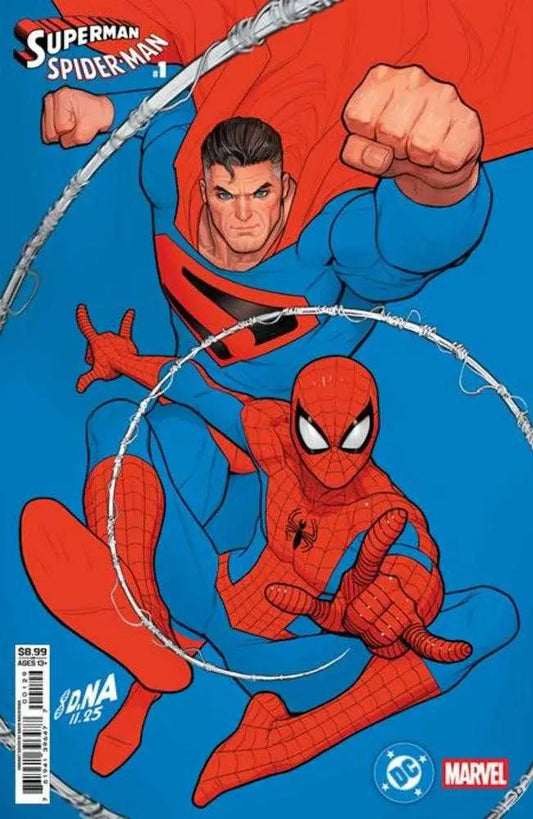 DC Marvel Superman Spider-Man #1 (One Shot) Cover Q David Nakayama Kingdom Come Superman & Spider-Man Card Stock