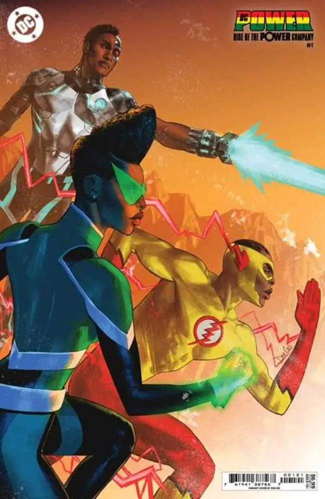 Comic book cover of DC Power Rise Of The Power Company One Shot Card Stock Variant