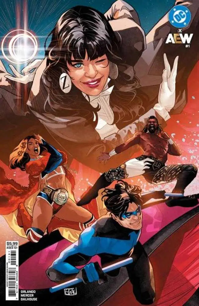 DC X Aew #1 (Of 2) Cover C Edwin Galmon Card Stock Variant - Back Issues