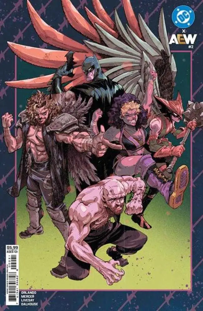 DC X Aew #2 (Of 2) Cover B Ricardo Lopez Ortiz Card Stock Variant - Back Issues
