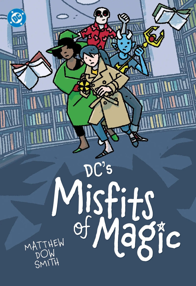 Comic book cover for DC’S Misfits Of Magic featuring vibrant mystical characters